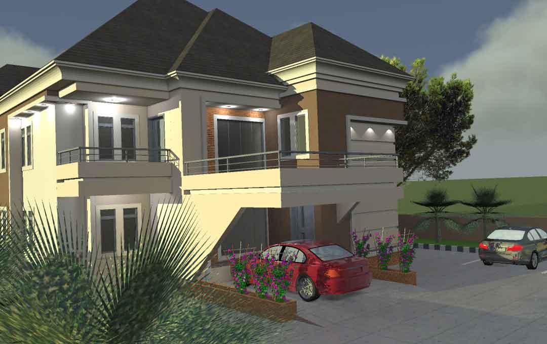 Modern 5 bedroom duplex Nigeria house design