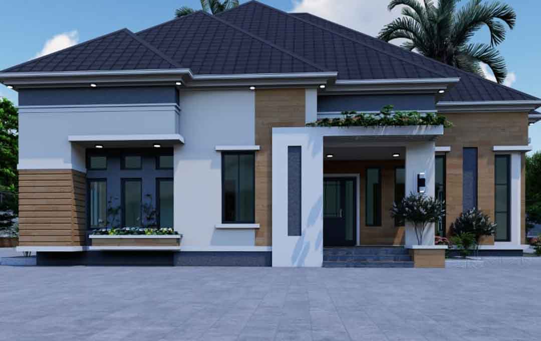 Ultramodern 4 bedroom house design idea