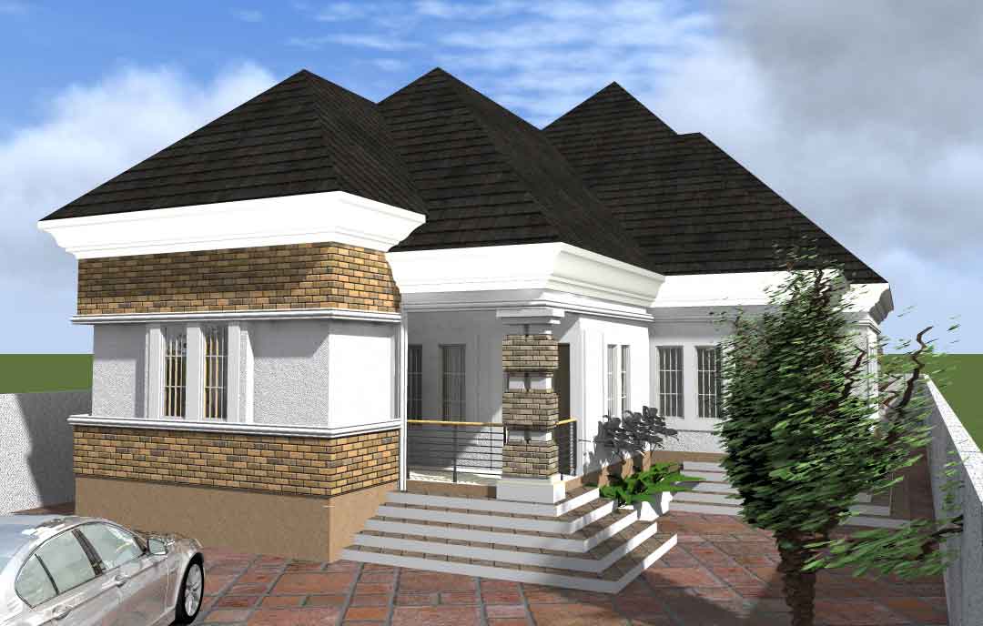 House Plan 5 Bedroom Bungalow With Pent, Nigeria House Plan Design Styles